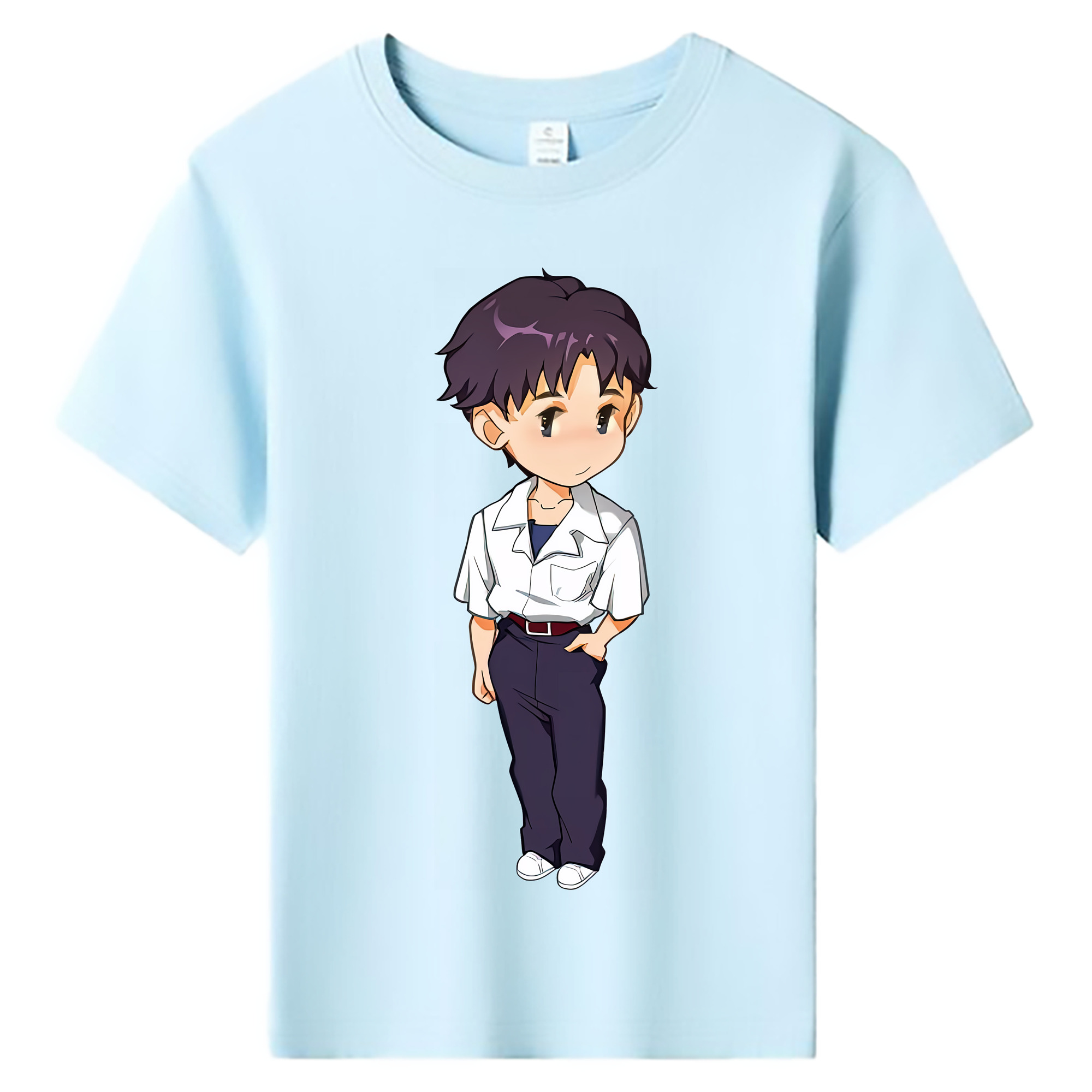 （画像用） EVA 新世紀エヴァンゲリオン 綿100％キッズTシャツ（フロントプリント）
